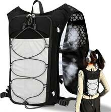 TRYXZSZ Mochila de Hidratacion para Correr, Chaleco de Hidratación para Deporte, Ligero y Cómodo, Altamente Transpirable, para Correr, Andar en Bicicleta, Maratón y Montañismo - Verde - Ver 7