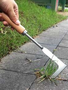 1pc Heavy Duty Carbon Steel Manual Weeding Tool, Garden , Lawn And Yard Tool For Trimming Grass, Crack Weeding, Road Crack Removal - Multicolor - View 9