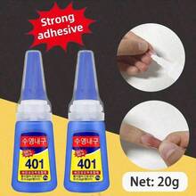 [Heavy-Duty Adhesive] 1/2pcs Super Adhesive With Dropper Heavy-Duty, Dries Clear, Waterproof, Temperature-Resistant Perfect For Crafts, Repairs & DIY Super Glue, Wood Glue, Nail Glue, Shoe Glue, Craft Glue