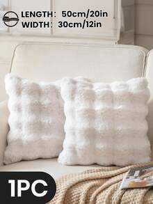 1/2/4 Stück luxuriöser Kunstfell Toskana Kissenbezug, Kissenhülle, ohne Kisseneinsatz, flauschige Heimdekoration Kissenhülle für Wohnzimmer Sofa, Schlafzimmer Kopfteil, Überwurfkissen, Oeko-Tex