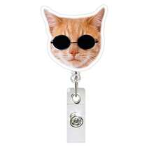 1pc Retractable Cat Face Badge Reel, Cute Nurse, Doctor, Office ID Card Holder - Durable Acrylic Pet Style Accessory, Suitable For Cat Lovers, Women ID Card Holder, Cute ID Card Case, Office, Nurse Badge, Mental Health, Office Pass Holder, Nurse Badge