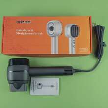2025 Professional Salon Hair Dryer & Straightener Set, Hotel Smart Ionic Hair Dryer - Grey - View 8