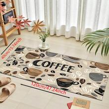 1pc Silica Gel Kitchen Mat, Coffee Style, Can Be Used As Floor Mat, Countertop Mat, Bathroom Mat, Non-Slip, Washable, Absorbent, Suitable For Farmhouse, Entryway, Indoor, Room Decor, Kitchen, Dining Room, Small Office/Home Office, Sink, Laundry Room - XYCFD189 - View 12