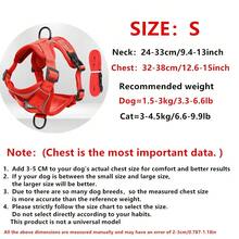 Bộ dây đeo và dây dẫn phản quang cho thú cưng, phù hợp cho chó và mèo, dây đeo ngực điều chỉnh được chống thoát hiểm cho chó nhỏ với lưới mềm mại. - Đỏ - Xem 15