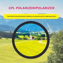 52mm Clip-On CPL Camera Lens Filter - Ultra-Thin Circular Polarizer Filter, Compatible With Smartphones, Enhances Color Saturation And Reduces Glare, Portable And Detachable, Fits All Smartphones, Durable Polyester Material, Smartphone Camera Accessory, Fashionable Design, High-Quality Construction - Black - View 7