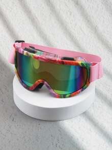 New Large Frame Ski/Cycling/Mountaineering Anti-Wind Men's Goggles, Anti-Wind And UV Protection Ski Goggles - Multicolor - View 13