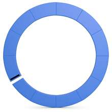 Universal 15FT Split Trampoline Spring Cover W/Hook & Loop Fastener Waterproof - Blue - View 10