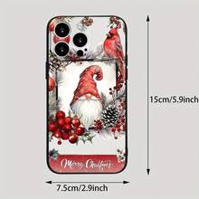 Funda de Teléfono de Gnomo Navideño para 11 a 16 Pro/Plus, Funda Protectora con Diseño Impreso Exquisito, Antigolpes y a Prueba de Choques, Ofrece Protección Completa, Opción de Regalo Perfecta - Colores mixtos - Ver 6