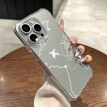 Cartoon White Shadow Airplane World Tour Phone Case Suitable For Apple For Iphone 16/XR/11/12/13/14/15 Plus Pro Max/Plus And Other Models, Durable, Stain-Resistant, And Fingerprint-Proof. Birthday Gift For A Girlfriend, Boyfriend, Spouse, Friend, Or Even Yourself.Novel And , Suitable For Both Men And Women, Stylish And Elegant, Ideal For Business Gifts.The Best Present~ High Transparency Material - Transparent - White Airplane 1116WC, Cute Phone Case, Funny Phone,Suitable For IPhone 17 Air - 無色 - 查看 9