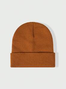 1pc Y2K Style Fashionable Versatile Oversized 360 Needle Flat Knit Beanie Hat, Suitable For Street, Party, Autumn/Winter Outdoor - Knitted Hat - View 25