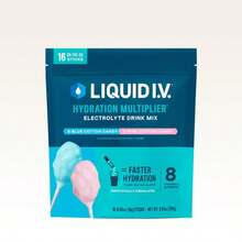 Free Shipping - Liquid I.V. Hydration Multiplier - Cotton Candy - Hydration Powder Packets | Electrolyte Powder Drink Mix | Convenient Single-Serving Sticks | 8 Vitamins & Nutrients | 1 Pack (16 Servings), Daily Needs - Kẹo bông gòn - Xem 10
