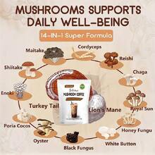 Mushroom Coffee | 100g/3.53oz 20bags |Everyday Dose Mushroom Coffee| Immune Shield Coffee | Powerful Mushroom Complex With Antioxidants For Daily Defense, Provides Clean Energy Without Crashes, Supports Respiratory Health And Year-Round Wellness | Bulk Gift Option For Corporate Wellness Programs - 彩色 - 查看 7
