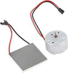 ZYWUOY Generador de Ventilador de Estufa, generador de energía termoeléctrico, generador de Chimenea, generador de Motor para Estufa de 4 Hojas, Ventilador de Estufa, Ventilador de Chimenea, 40 x 40 - 1 - Ver 1