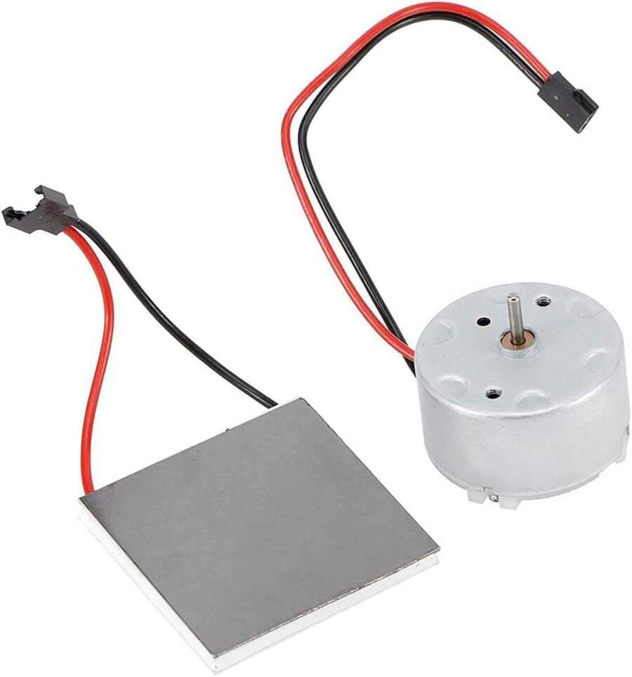 ZYWUOY Generador de Ventilador de Estufa, generador de energía termoeléctrico, generador de Chimenea, generador de Motor para Estufa de 4 Hojas, Ventilador de Estufa, Ventilador de Chimenea, 40 x 40 - 1 - Ver 1