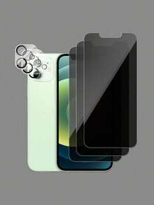 Bộ 6 món, tương thích với các dòng máy Apple: 3 miếng dán màn hình cường lực chống nhìn trộm + 3 miếng dán bảo vệ ống kính camera 3D, độ phân giải cao 1:1, chống trầy xước, chống vỡ, bền bỉ, tương thích với tất cả các dòng X/XR/11/12/13/14/15/16/16 Pro/16 Plus/16 Pro Max/16e/17/17 Air/17 Pro/17 Pro Max. - màu đen - Xem 21