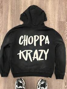 Men's Gothic Hoodie - Printed Sweatshirt Loose Casual Jumper, Long Sleeve, Streetwear Top, Wetsuit Menswear, Sold Motocross Black - Operator Classic Black Hooded Sweatshirt Fathersdaygift Baggy  Halloween    Spring/Fall  Fall/Winter    Loose    Rib-Knit    Halloween - 黑色 - 查看 3