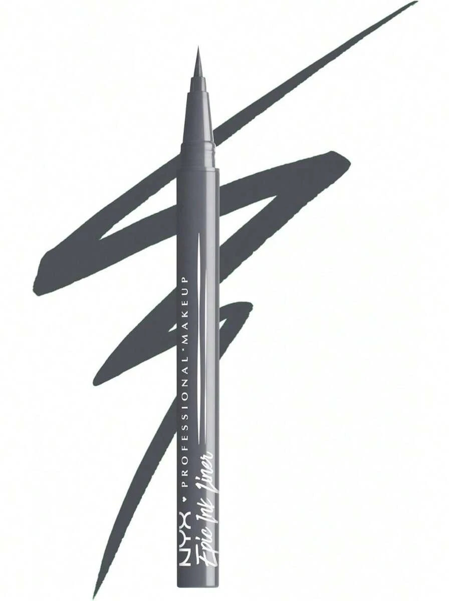 TendenciaNyx Maquillaje Profesional, Delineador de Tinta Mate Epic.Tono: Stone Washed (gris mate).Delineador líquido de ojos a prueba de agua y ultra pigmentado.Fórmula vegana.Calidad premium - Lavado a la piedra (gris mate) - Ver 1
