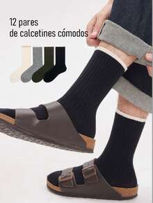 6/12 Calcetines Deportivos Casuales, Calcetines cálidos y de longitud media, Multicolor, calcetines multicolor con puño, perfectos para combinar con mocasines y zapatos oxford, calcetines de corte alto modernos y lindos, inspirados en la moda y la cultura popular de las redes sociales - multicolor 2 - Ver 6