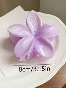4pcs/Set Ladies Elegant Multi-Color Marble Acrylic Flower Hair Claws Suitable For Buns, Ponytails, Everyday Wear, Flower Claw Claw Clips Hair Clips Hair Jaw Clip Hair Clamps Hair Clutch Hair Claw Clip, Hair Stuff, Stocking Stuffers For Women, Stocking Fillers Women, Gift, Stocking Stuffers For Adults, Stocking Fillers For Adult, Hair Stuff, Stocking Stuffer, Coming-Of-Age Hair Accessories, Gift Ideas For Women, Beauty Stocking Fillers, Summer - Multicolor - View 3