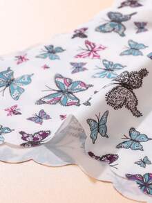 10pcs/Pack - Women's Seamless Panties With Exquisite Starry & Butterfly Print, Wavy Hem, Soft & Skin-Friendly Fabric - Multicolor - View 6