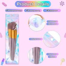 50 Pcs 2.7inch X 9inch Pen Bags Holographic Bags Pen Packaging Bag Resealable Smell Proof Bag For Party Favor Food Storage, Cosmetics, Jewelry & Pen Packaging{Inchcolor_nameinch:Inch2.7x9InchHolographicinch,Inchsize_nameinch:Inch1Count(Packof50)Inch} - 2.7x9吋全息 - 查看 4