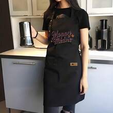 1pc Design-Sense Font Polyester Kitchen Apron - Easy To Clean, Durable & Stylish With Adjustable Straps, Multiple Pockets - Perfect For Home & Restaurant Cooking, Apron For Kitchen, Chef Apparel, Fun Kitchenwear, Sturdy Construction, Professional Chefs, Cooking Accessory, Modern Kitchenwear, Highquality Fabric, Culinary Enthusiasts - AZX0001 - View 9