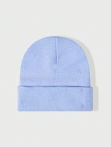 1pc Y2K Style Fashionable Versatile Oversized 360 Needle Flat Knit Beanie Hat, Suitable For Street, Party, Autumn/Winter Outdoor - Knitted Hat - View 17