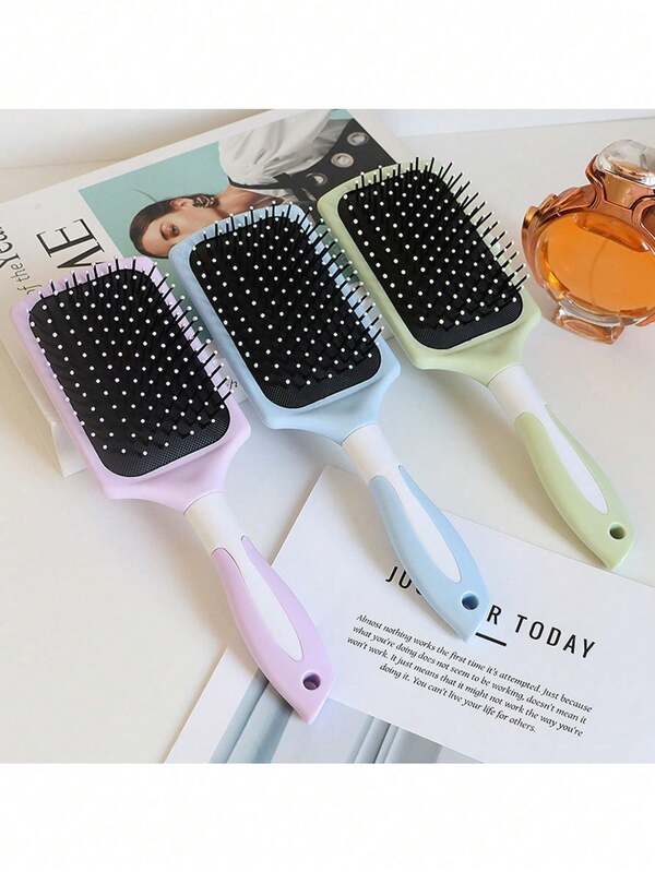 New Fashion Massage Comb, Hair Care Comb, Fluffy Air Cushion Large Plate Comb, Plastic Comb