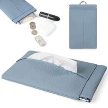 Fashionable Hanging Paper Towel Holder PU Leather Paper Towel Holder Storage Box With Side Pocket Trash Bag With Carabiner Portable Trash Can Outdoor Trash Can Washable And Reusable Cute Multifunctional Box - Multicolor - View 14