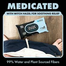 AFRT DUDE Wipes Medicated Flushable Wipes Fragrance Free Wet Wipes With Witch Hazel Vitamin E And Aloe 48 Count Pack Of 3 - Gói 3 - Xem 4