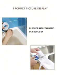 Waterproof Seant Tape For Kchen/Bathroom/Toilet/Tile Joints And Corners, High Adhesive Waterproof Milw-Proof Anti-Oil Toilet Seant Tape, Self-Adhesive Joint Sticker, Moisture-Proof Sealing Tape, Suable For Kchen, Bathroom, Bathtub, Wall Corners, Sink And Toilet - 彩色 - 查看 3