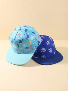 1/2顶男女宝宝棒球帽,软帽檐可调节,四季皆宜 - 彩色 - 查看 8