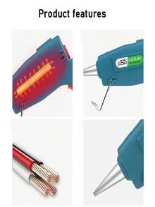 1pc 20W Wireless Hot Melt Glue Gun (Comes With 5pcs 7mm Glue Sticks), Heats Up In 1-2 Minutes, Anti-Leakage Nozzle & Anti-Scald Design - Lightweight Handheld Glue Gun, Suitable For DIY, Office, Home - Compatible With 7mm Glue Sticks - Multicolor - View 6