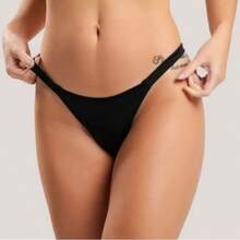 Set Of 12 Microfiber Double String Panties | Luxury Lingerie | Assorted Colors - Multicolor - Ver 6