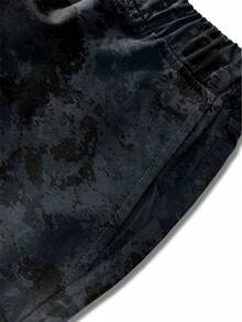 Kurtka sportowa outdoorowa dla chłopców w wieku 1-2 lat z dużymi kieszeniami i ozdobną wstążką, odpowiednia do dojazdów do pracy, szkoły, na co dzień i w podróży - Czarne - Zobacz 3