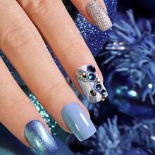 975Pcs Face Gems Hair Gems, Self-Adhesive Face Jewels Eye Jewels Rhinestones 3/4/5/6 Mm DIY Face Gems Stick On, Hair Body Rhinestones Gems Crystals Pearls For Face Makeup, Crafts (Gem_darkblue){Inchcolor_nameinch:Inchgem_darkblueinch} - 寶石深藍色 - 查看 6