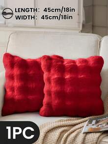 1/2/4 Stück luxuriöser Kunstfell Toskana Kissenbezug, Kissenhülle, ohne Kisseneinsatz, flauschige Heimdekoration Kissenhülle für Wohnzimmer Sofa, Schlafzimmer Kopfteil, Überwurfkissen, Oeko-Tex