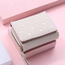 Carteras para mujeres, cartera kawaii linda, cartera de diseñador de lujo, cartera rosa, cartera pequeña de cuero para mujeres, monedero - Caqui - Ver 10