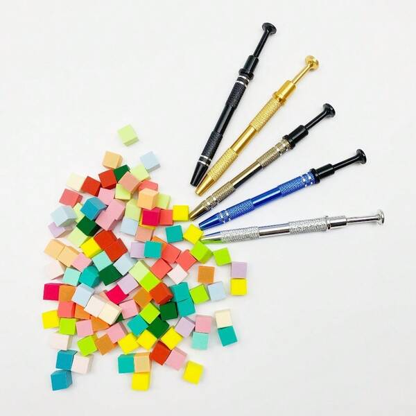 100 piezas de esponja suave de degradado de color, equipada con 1 bolígrafo de agarre, pinza para esponja de uñas, herramientas de arte de uñas, accesorios profesionales, adecuada para uñas degradadas, mini cepillo de uñas con bolígrafo de agarre, herramienta DIY de uñas acrílicas