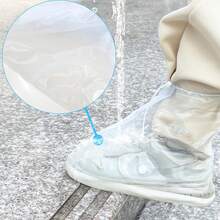 Cubre Zapatos Impermeable, Protector Lluvia para Hombre y Mujer, Cubiertas para Zapatos Plegable, Antideslizante y Reutilizable, Funda para Botas de Lluvia para Aceite Barro Lluvia Nieve - ‎Blanco - Ver 1