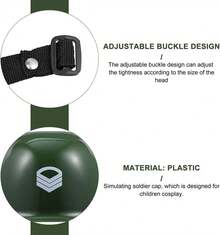 TendenciaToyvian 1 Pc Gorra De Niño Casco De Disfraz De Niños Casco De Niño Casco De Juguete Sombrero De Vestir De Casco El Plastico Camuflaje Sombrero Para NiñosCalidad premium - 1 - Ver 9