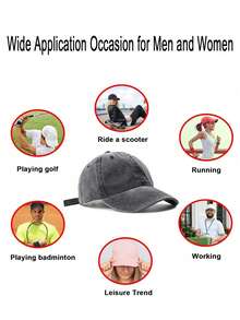 1 Vintage Baseball Cap - Golf Hat - Classic Style - Adjustable - Dad Hat - Classic Style - Solid Color - Unisex, Suitable For Outdoor Activities, Hiking, Camping And Golf. - Multicolor - View 8