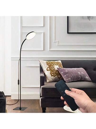 Yogle Circular Vloer Lamp 168 LED Remote Control, In Convertible Lamp/Table Lamp, 360° Adjustable Gooseneck [3 Temperature 10 Brightness Levels] view 4