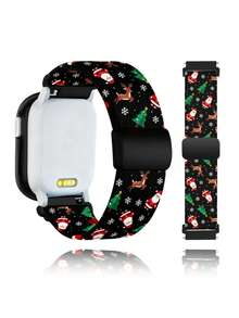 Weihnachts-Nylon-Dehnband mit Magnetschnalle kompatibel mit XPLORA X6 Play Smartwatch, 20mm dehnbares Ersatzband für Gabb, Gizmo, SyncUP & Cosmo Jr. Uhren