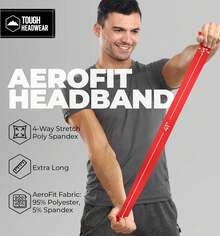 Diadema para hombre, diadema de tenis para mujer, banda de sudor para entrenamiento, corbata para correr, fútbol, baloncesto, atletismo - Negro (Negro medianoche) - Ver 3