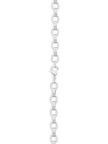 Essentials Plated Double Chunky Round Link Chain - Silver - View 5