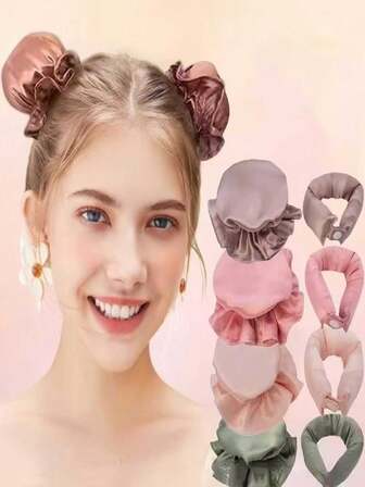 Home Life, 1 Set, Women's Curling Artifact Without Heat Curling Iron, Creative Design, Suitable For Women To Sleep Without Ironing Big Wave Styling Tools, Ladies Gift, Suitable For Daily Necessities