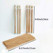 26/56/116 piezas Incienso de madera de pera con fragancia natural de jazmín, purificación tradicional del campo magnético y la energía, adecuado para estudio de yoga, hogar, oficina. Incienso de jazmín hecho a mano, incluye soporte de calabaza para incienso - Multicolor - Ver 3