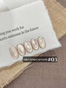 Miss Comoy 15ml 新品金色猫眼指甲油，精细磁性粉末，强力附着，反光效果，强磁冰渗透，亮白猫眼美甲凝胶，美甲沙龙常用美甲凝胶 - 彩色 - 查看 5