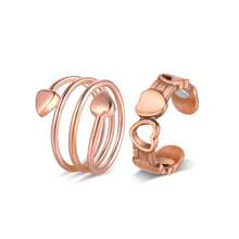 Jecanori 2PCS Copper Rings For Women,99.99% Pure Copper Magnetic Ring With Magnet Jewelry Gifts For Womens{Inchcolor_nameinch:InchHeart&Hollowinch} - 心與空 - 查看 1